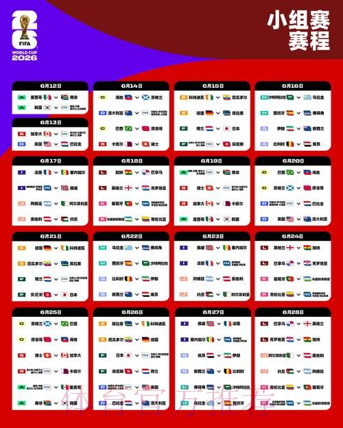 世界杯每日赛程哪里看 世界杯每日赛程哪里看